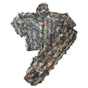 Red Head 3D Leaves Camo Ghillie Suit Mens Large/XL Mossy Oak Full Zip Hoodie